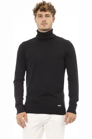 BALDININI Turtlenecks, male, , Size: 3XL Trendy Sweater - Long Sleeve - Ribbed