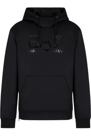 EA7 Hoodies, male, , Size: M Stretch Tech Hoodie with Logo