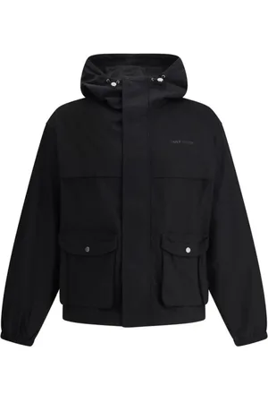 Daily paper Light Jackets, male, , Size: S Adjustable Hood Cotton Jacket with Multiple Pockets