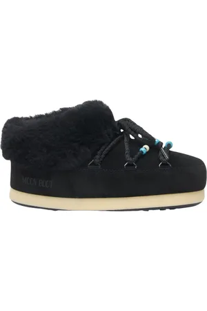 Moon Boot Winter Boots, female, , Size: 11 US Shearling Beaded Suede Mules