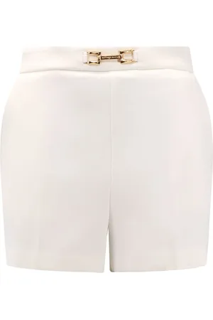 Elisabetta Franchi Short Shorts, female, , Size: S Logoed Horsebit Detail Shorts with Zip