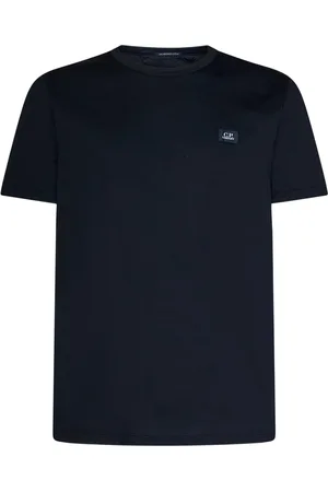 C.P. Company T-Shirts, male, , Size: L T-shirts and Polos with Logo Patch