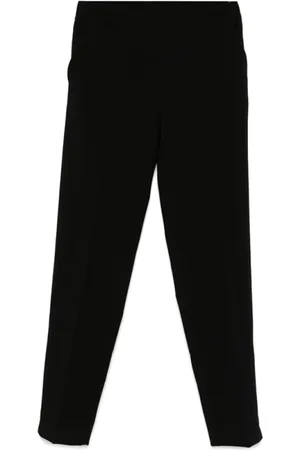 D.EXTERIOR Slim-fit Trousers, female, , Size: XS Crepe Texture Pleated Trousers