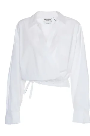 Essentiel Antwerp Blouses, female, , Size: S Cotton Blouse with V-Neck