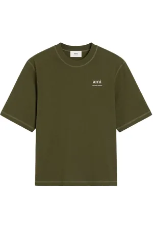 Ami T-Shirts, male, , Size: L Monogram Crew Neck T-shirts