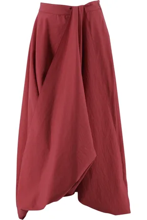 Brunello Cucinelli Midi Skirts, female, , Size: 2XS Draped Long Skirt