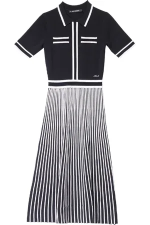 Karl Lagerfeld Knitted Dresses, female, , Size: L Pleated Knit Dress