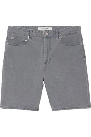 Lacoste Denim Shorts, male, , Size: W33 cotton denim Bermuda shorts