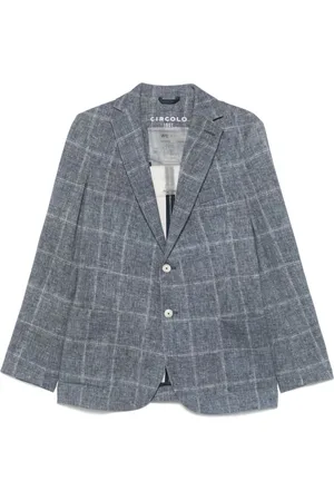 Circolo Blazers, male, , Size: 2XL Buttoned Jacket with Rear Vents