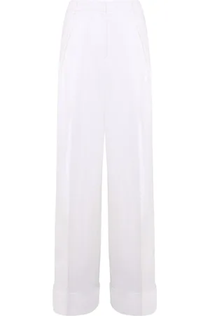 Blugirl Wide Trousers, female, , Size: S Wide Leg Linen Trousers