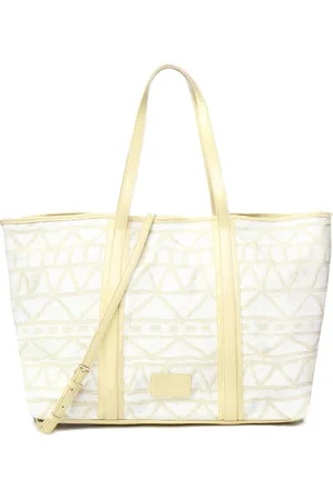 V°73 Tote Bags, female, , Size: ONE SIZE Geometric Tote Bag in