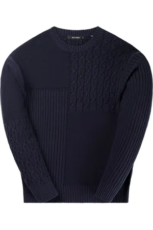 Daily paper Round-neck Knitwear, male, , Size: XL Patchwork Knit Sweater