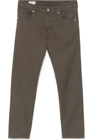 Incotex Slim-fit Trousers, male, , Size: W34 Logo Patch Slim Fit Pants