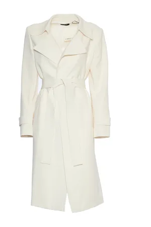 THEORY Belted Coats, female, , Size: S Rice Crêpe Trench Coat