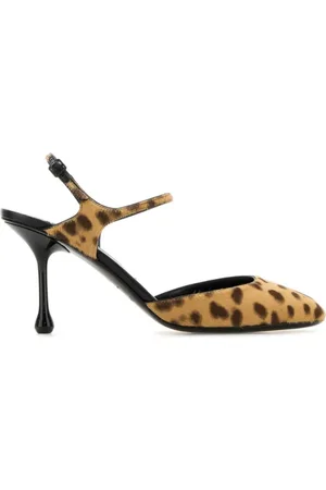 Jimmy Choo Pumps, female, , Size: 6 US Leopard Print Slingback Heels