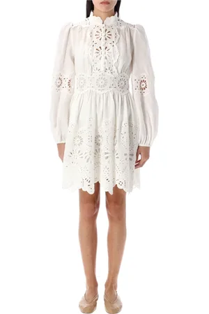 ZIMMERMANN Short Dresses, female, , Size: XS Acacia Broderie Mini Dress