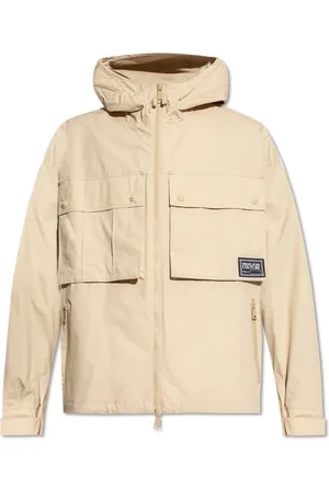 VERSACE Light Jackets, male, , Size: 2XL Hooded jacket