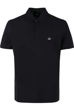 C.P. Company Polo Shirts, male, , Size: XL Cotton Piqué Polo Shirt with Ribbed Details