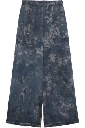 AVANT TOI Wide Trousers, female, , Size: XS Grey Abstract Pattern Trousers