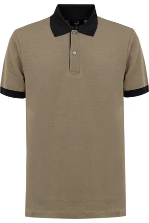 Dunhill Polo Shirts, male, , Size: M Pique Polo Shirt