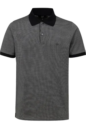 Dunhill Polo Shirts, male, , Size: M Cotton and Silk Polo Shirt
