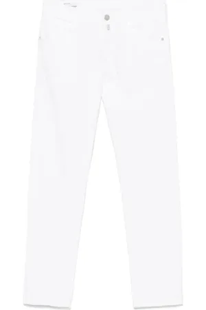 Incotex Slim-fit Trousers, male, , Size: W38 Logo Patch Slim Fit Jeans