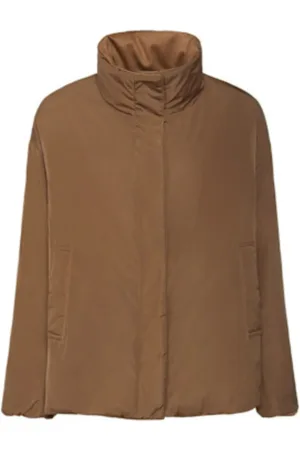 Max Mara Parkas, female, , Size: M Reversible Quilted Camel Coat