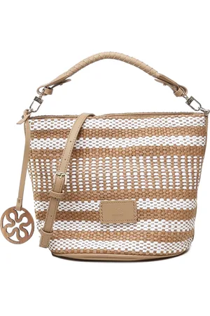 V°73 Handbags, female, , Size: ONE SIZE Woven Hobo Bag with Pendant
