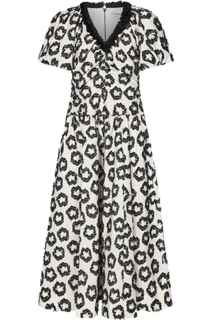 ULLA JOHNSON Midi Dresses, female, , Size: S Floral A-Line Midi Dress
