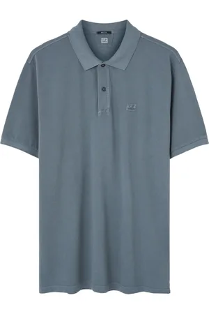 C.P. Company Polo Shirts, male, , Size: M Embroidered Logo Polo Shirt