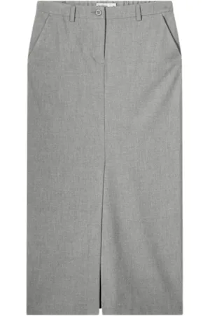 Summum Woman Maxi Skirts, female, , Size: S Viscose Blend Stretch Skirt Grey