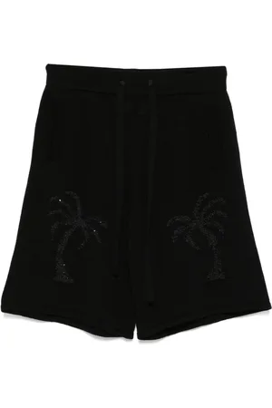 LANEUS Casual Shorts, male, , Size: M Sequin Detailing Drawstring Shorts