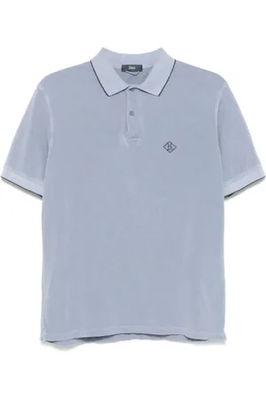 HERNO Polo Shirts, male, , Size: M Polo Shirt with Short Sleeves