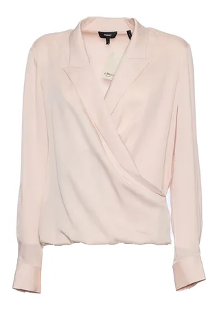 THEORY Blouses, female, , Size: M Blush V-Neck Wrap Blouse