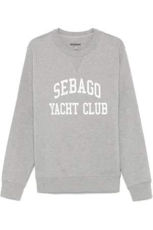 SEBAGO Sweatshirts, male, , Size: S Logo Print Crew Neck Sweaters