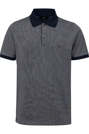 Dunhill Polo Shirts, male, , Size: M Cotton Silk Jacquard Polo Shirt