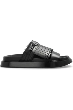 Alexander McQueen Sliders, female, , Size: 11 US Leather sandals