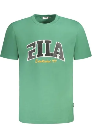 Fila T-Shirts, male, , Size: M Vintage Graphic Print T-Shirt