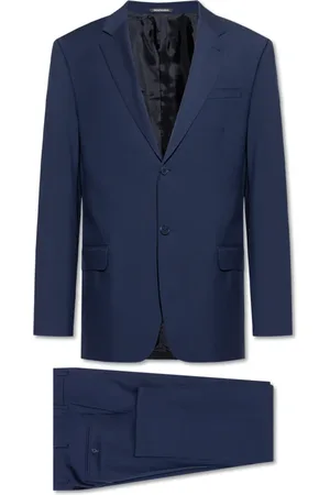 Emporio Armani Single Breasted Suits, male, , Size: L Wool suit