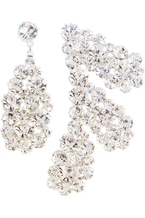 MAGDA BUTRYM Earrings, female, , Size: ONE SIZE Silver Crystal Cluster Earrings