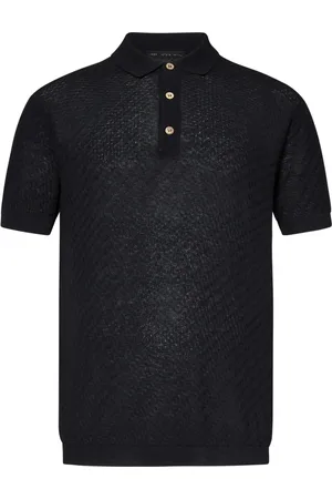 LOW BRAND Polo Shirts, male, , Size: XL Polo T-shirt with Open-Stitch Knit