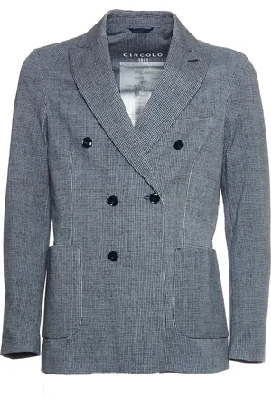 Circolo Blazers, male, , Size: S Double-Breasted Blazer