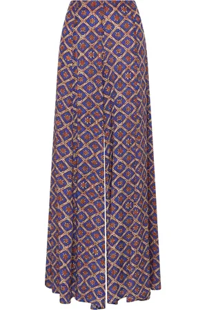 Maliparmi Wide Trousers, female, , Size: S Wide Leg Patterned Viscose Pants