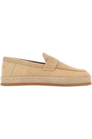 Hogan Loafers, female, , Size: 9 US Suede Moccasins with Unique Sole