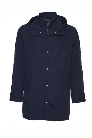 FAY Parkas, male, , Size: M Navy Parka Jacket
