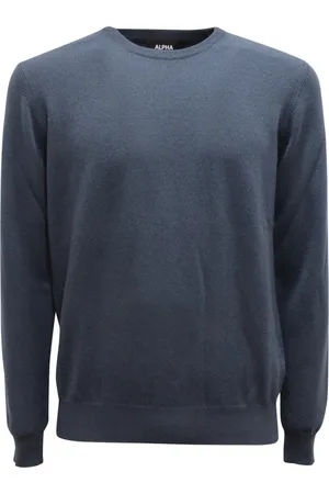 ALPHA STUDIO Cashmere Knitwear, male, , Size: M Vintage Cashmere Sweater in