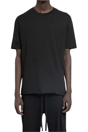 THOM KROM T-Shirts, male, , Size: M Cotton T-Shirt with Raw Cut Hems