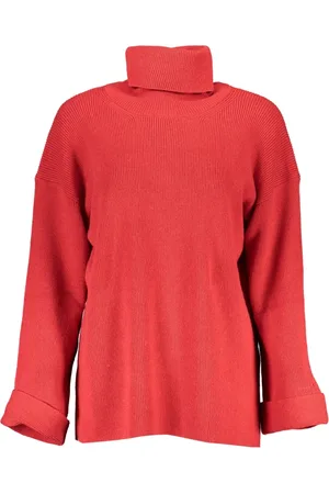 GANT Turtlenecks, female, , Size: S Ele High-Neck Wool Blend Sweater