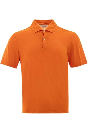 Gran Sasso Polo Shirts, male, , Size: L Linen Polo Shirt Men