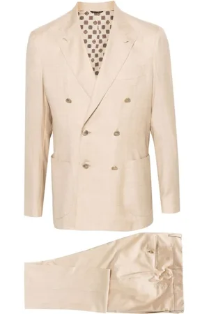 GABO NAPOLI Double Breasted Suits, male, , Size: 2XL Check Pattern Blazer and Trousers Set